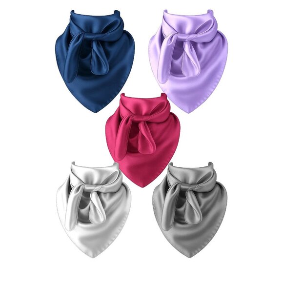 Fuchsia Wild Rag Large Scarf 23x23" Western Accessory Cowgirl or Cowboy - Picture 5 of 5